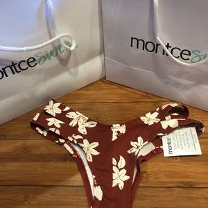 Montce Swim Chocolate Floral Euro Bottoms